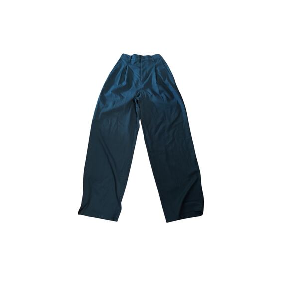 Urban Outfitters Green Teal Vivien Pleated Wide Leg Trouser Pants Size XS - Picture 4 of 9